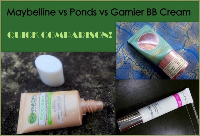 Maybelline Ponds Garnier BB Creams Review and Comparison 