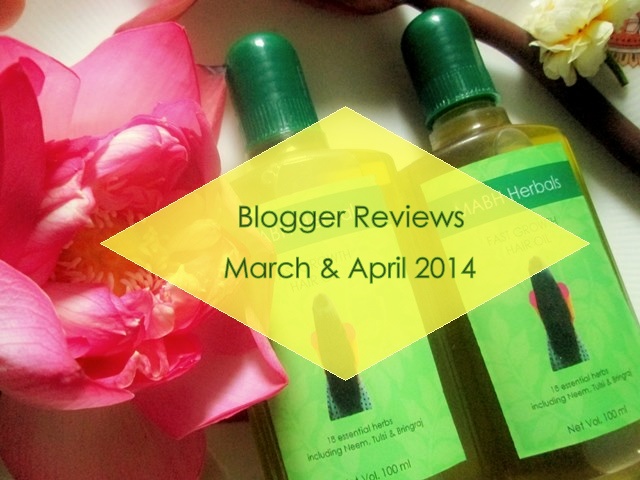 MABH Hair Oil Blogger Reviews : March & April 2014
