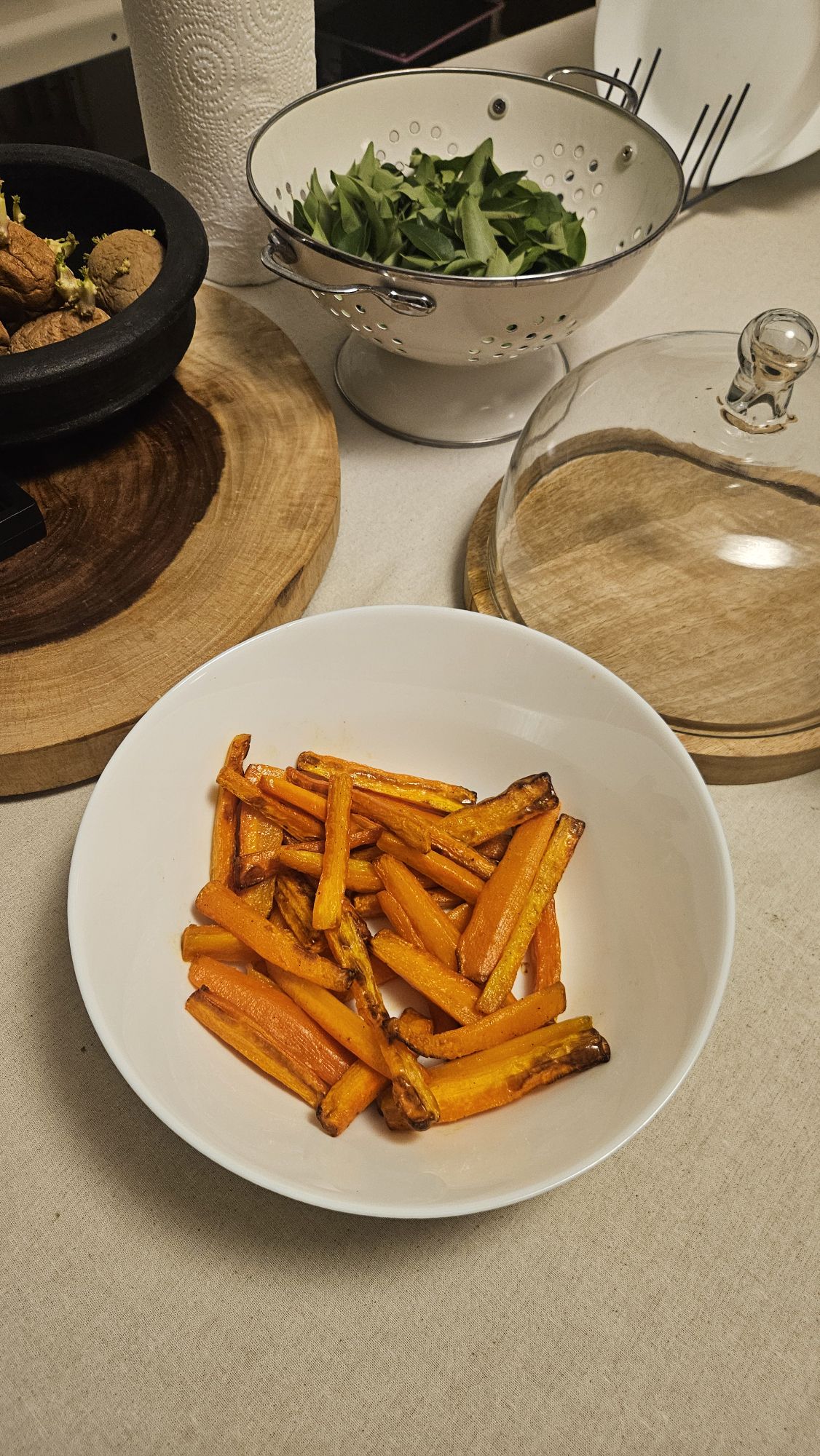 carrot fries in air fryer..