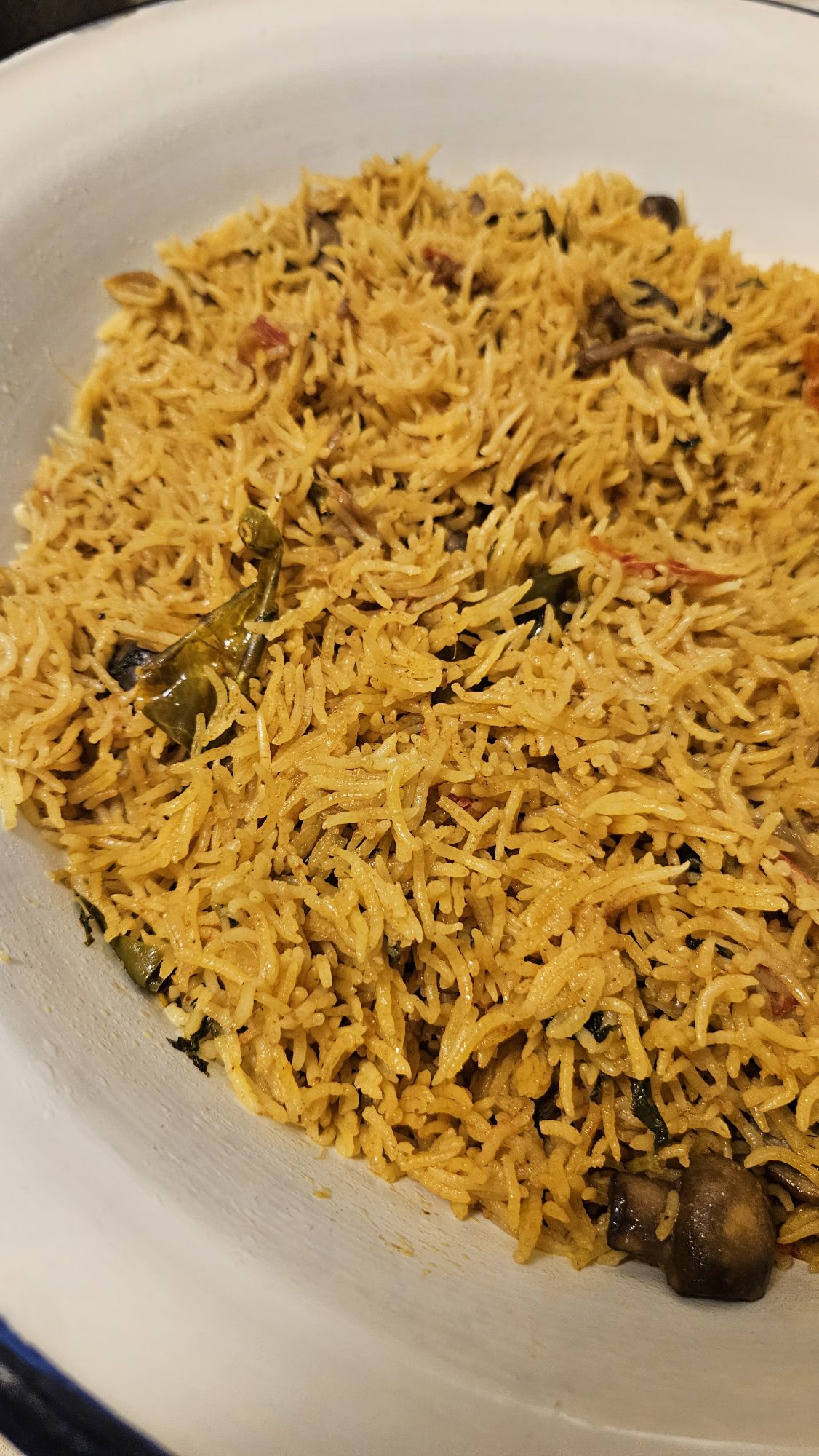 mushroom biryani.. 