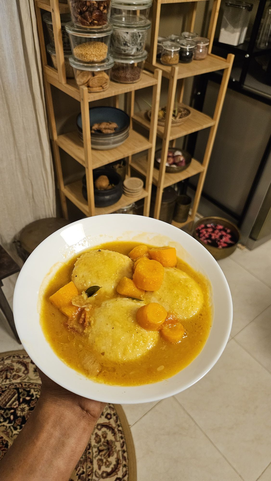Soft idli, sambar